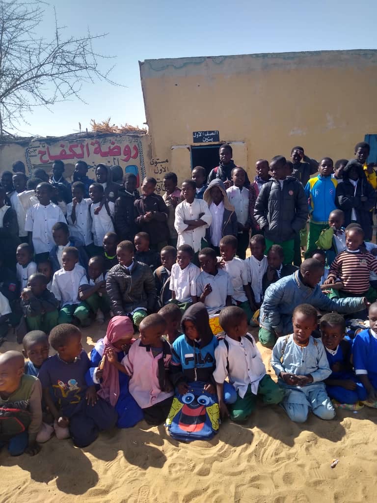 Schüler aus Familien mit Fluchtgeschichte aus unserer Schule in Tine/Tschad