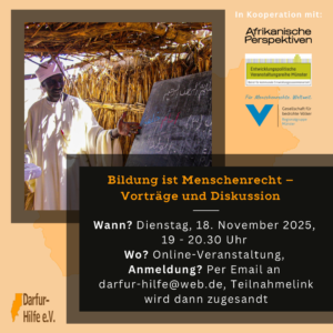 Mehr über den Artikel erfahren Online-Veranstaltung am 18. November: Bildung ist Menschenrecht